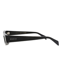 Gucci Gucci Womens Cat Eye Black Black Grey Fashion Designer Eyewear