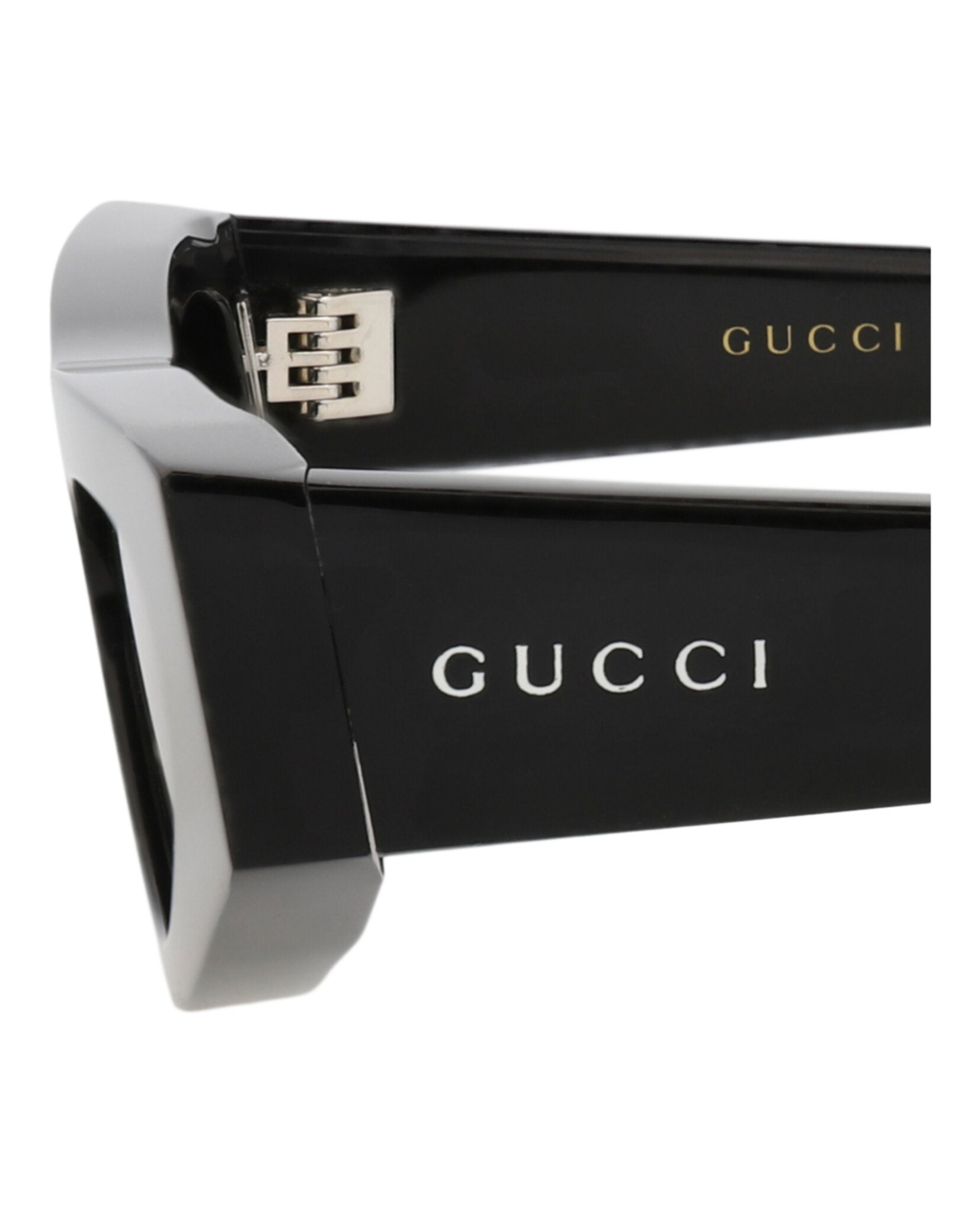 Gucci Gucci Womens Cat Eye Black Black Grey Fashion Designer Eyewear