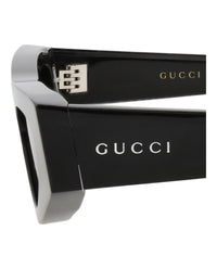 Gucci Gucci Womens Cat Eye Black Black Grey Fashion Designer Eyewear