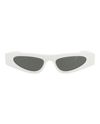 Gucci Womens Cat Eye White White Grey Fashion Designer Eyewear