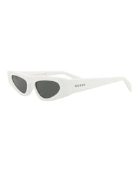 Gucci Womens Cat Eye White White Grey Fashion Designer Eyewear