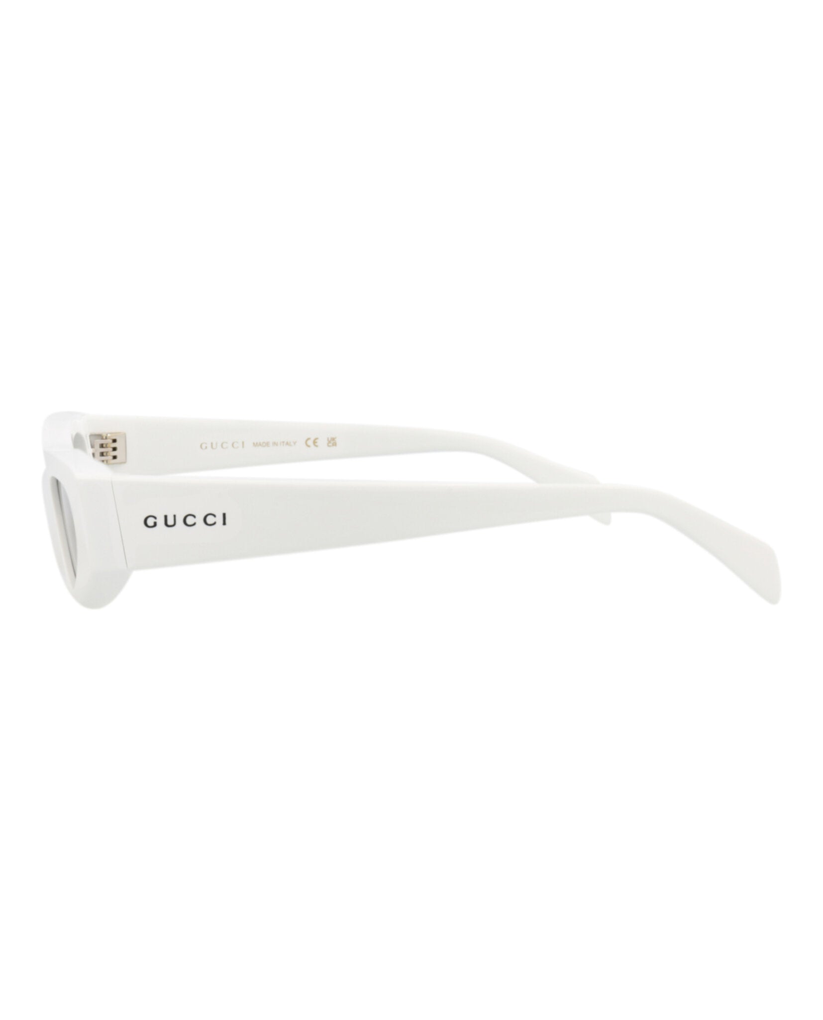 Gucci Womens Cat Eye White White Grey Fashion Designer Eyewear