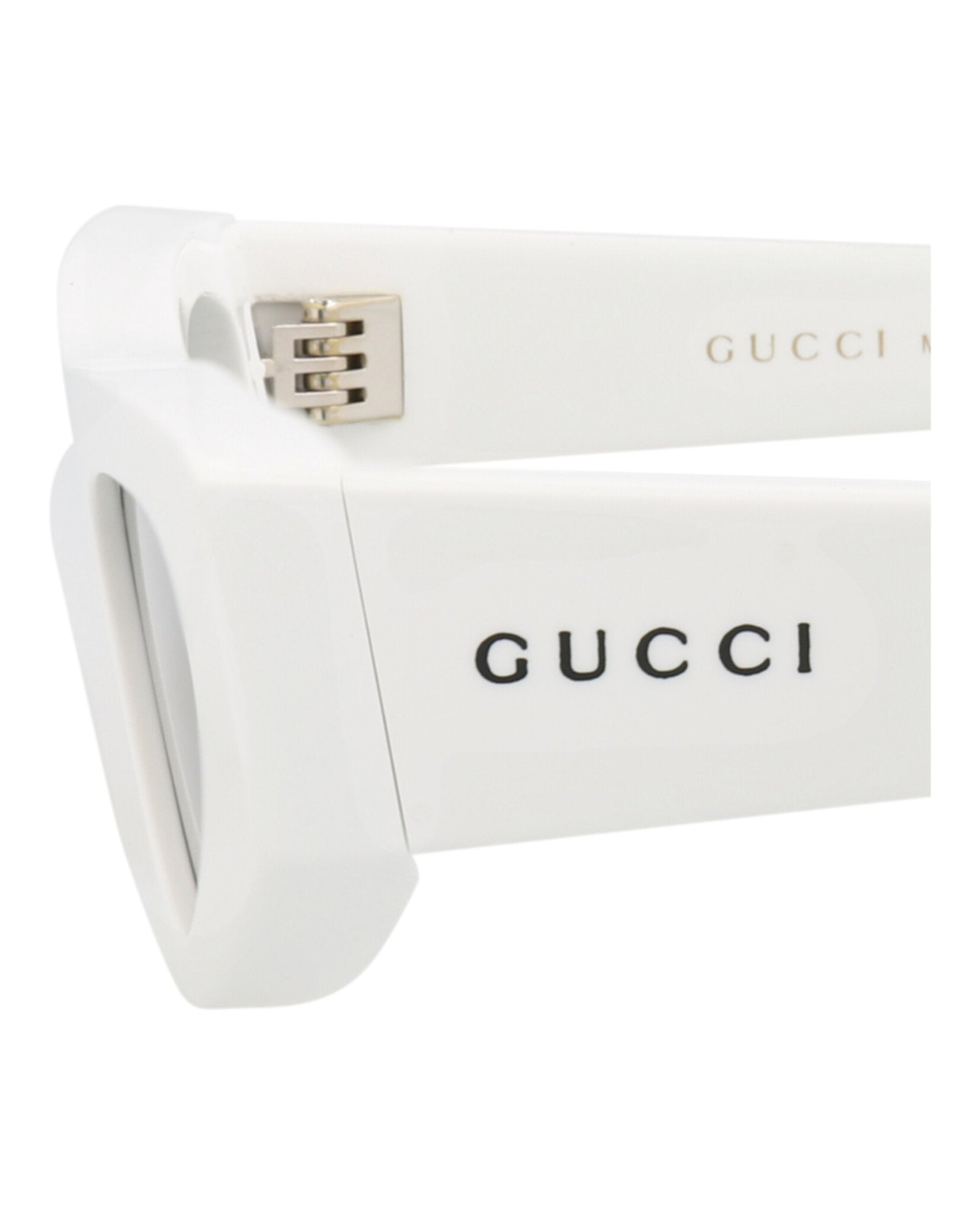 Gucci Womens Cat Eye White White Grey Fashion Designer Eyewear