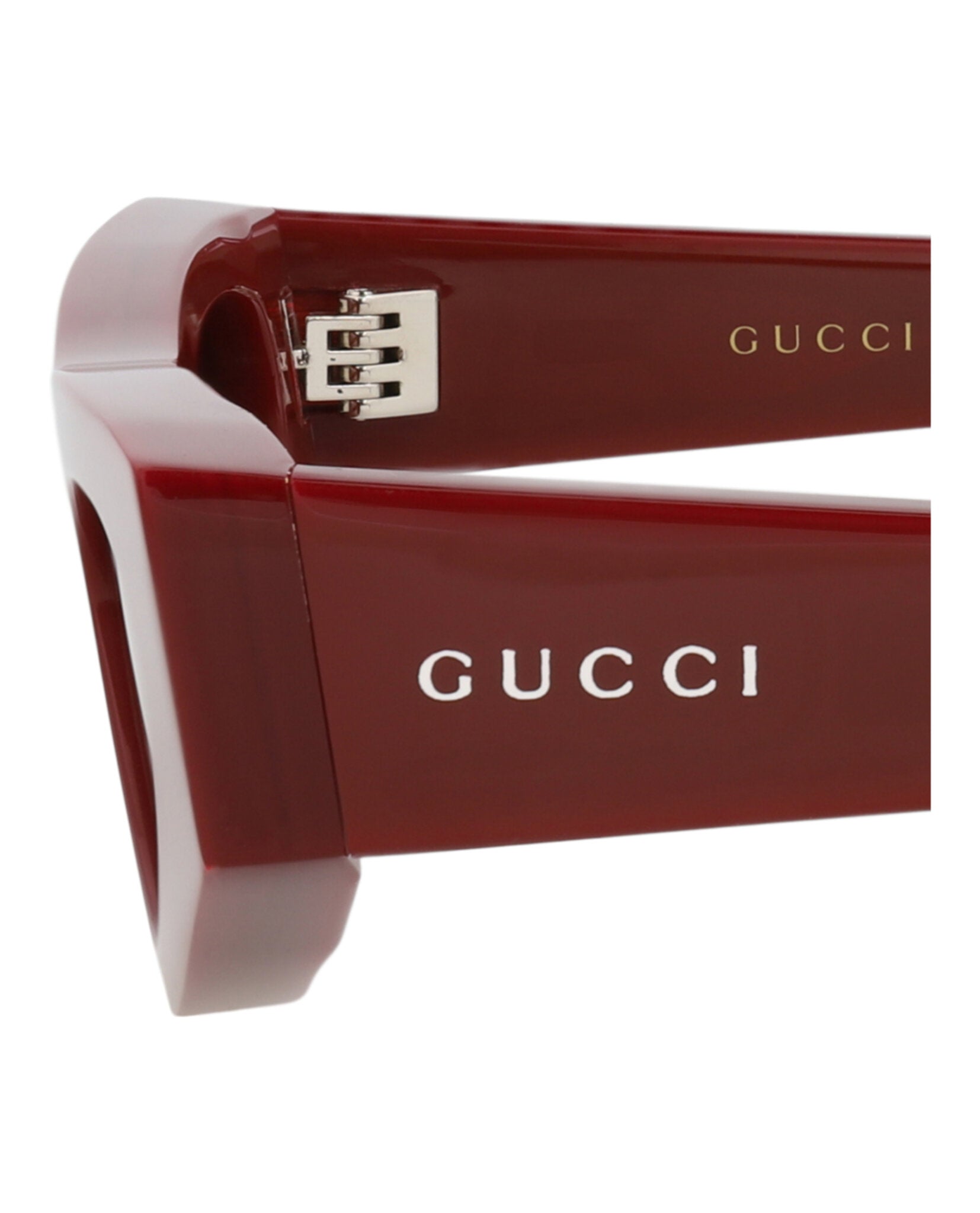 Gucci Gucci Womens Cat Eye Burgundy Burgundy Brown Fashion Designer Eyewear