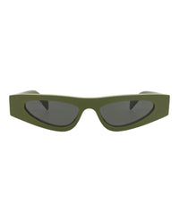 Gucci Womens Cat Eye Green Green Grey Fashion Designer Eyewear