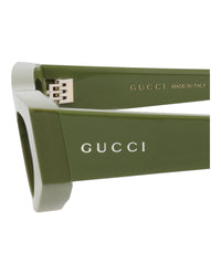 Gucci Womens Cat Eye Green Green Grey Fashion Designer Eyewear