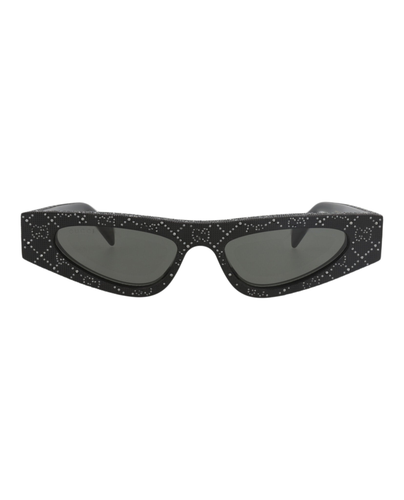 Gucci Gucci Womens Cat Eye Black Black Grey Fashion Designer Eyewear