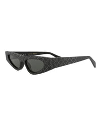 Gucci Gucci Womens Cat Eye Black Black Grey Fashion Designer Eyewear