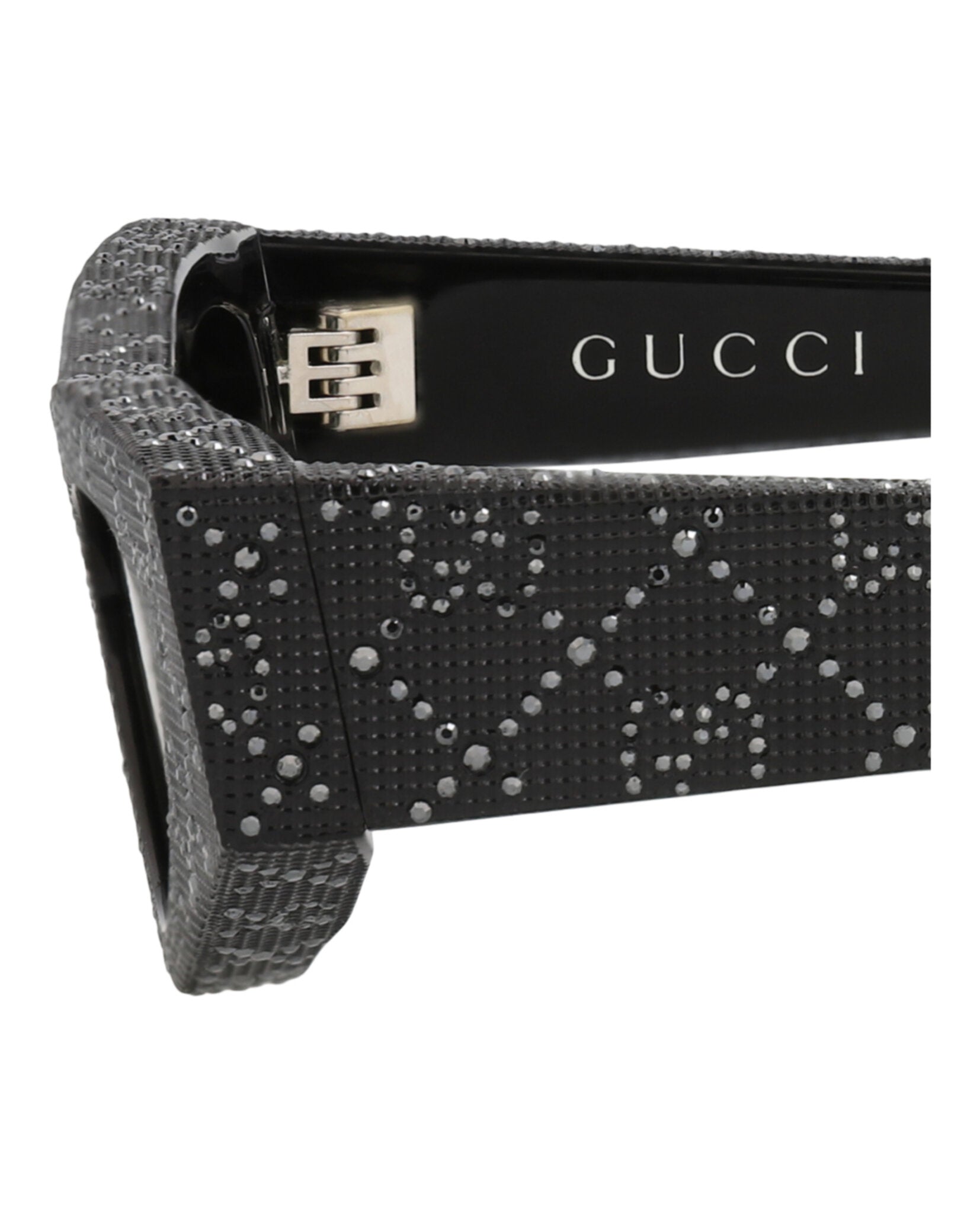 Gucci Gucci Womens Cat Eye Black Black Grey Fashion Designer Eyewear
