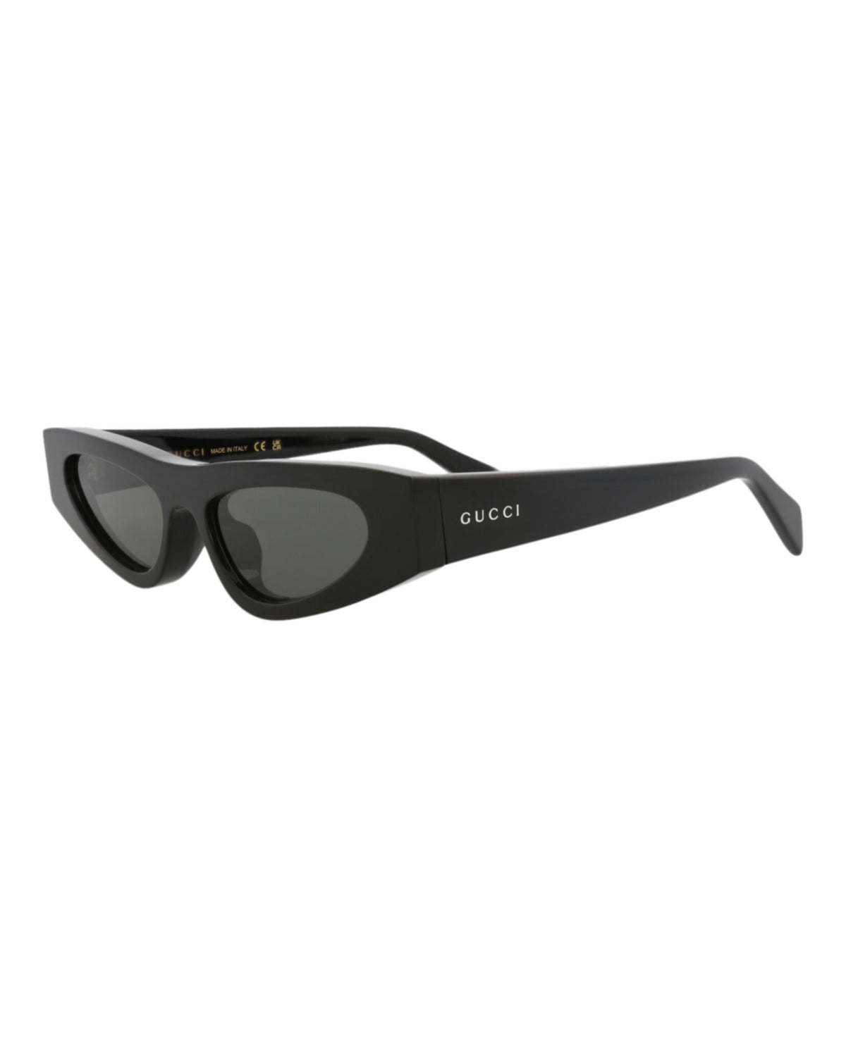 Gucci Gucci Womens Cat Eye Black Black Grey Fashion Designer Eyewear