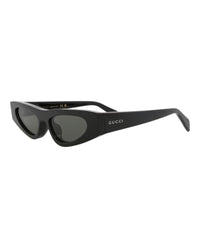 Gucci Gucci Womens Cat Eye Black Black Grey Fashion Designer Eyewear