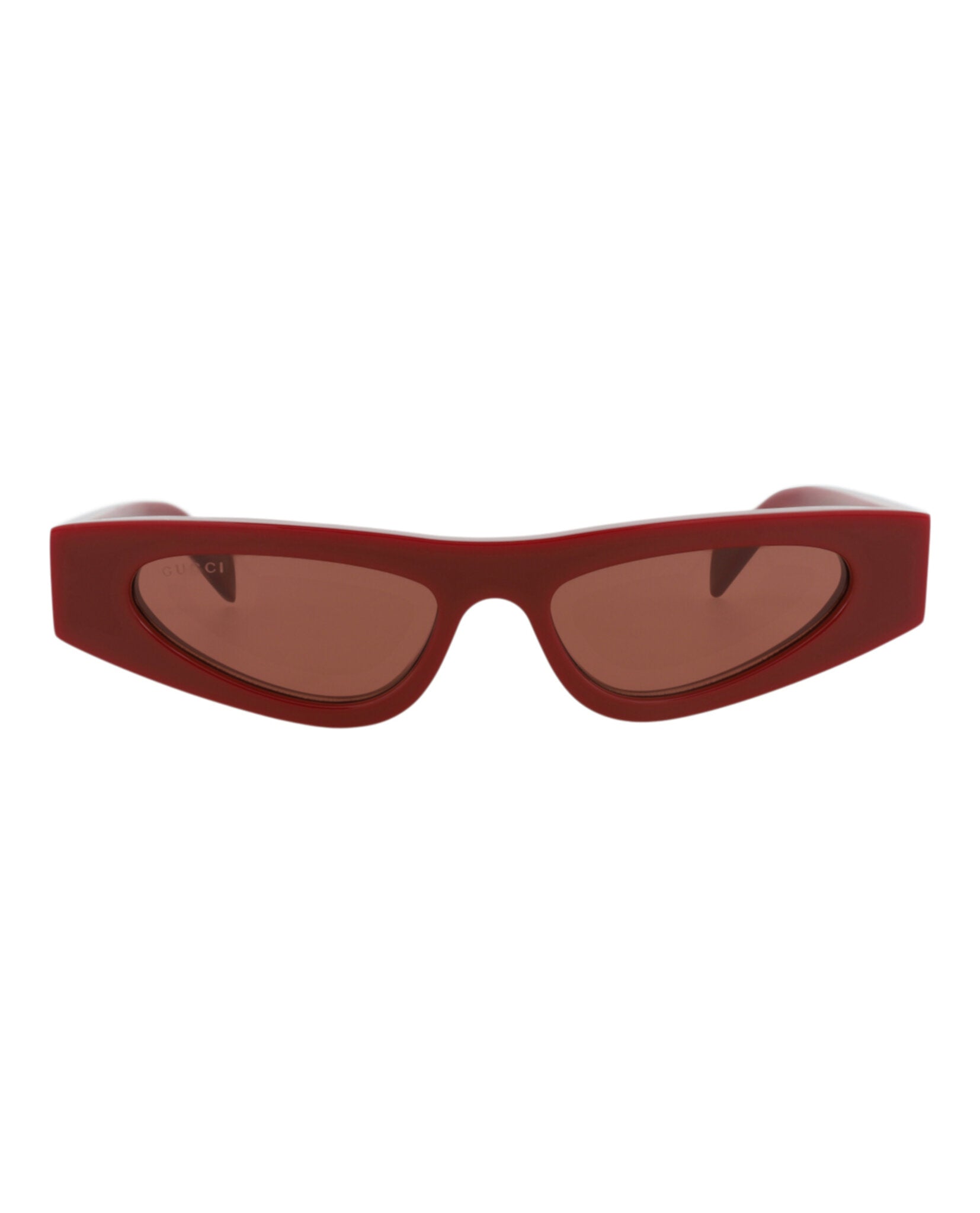 Gucci Womens Cat Eye Burgundy Burgundy Brown Fashion Designer Eyewear