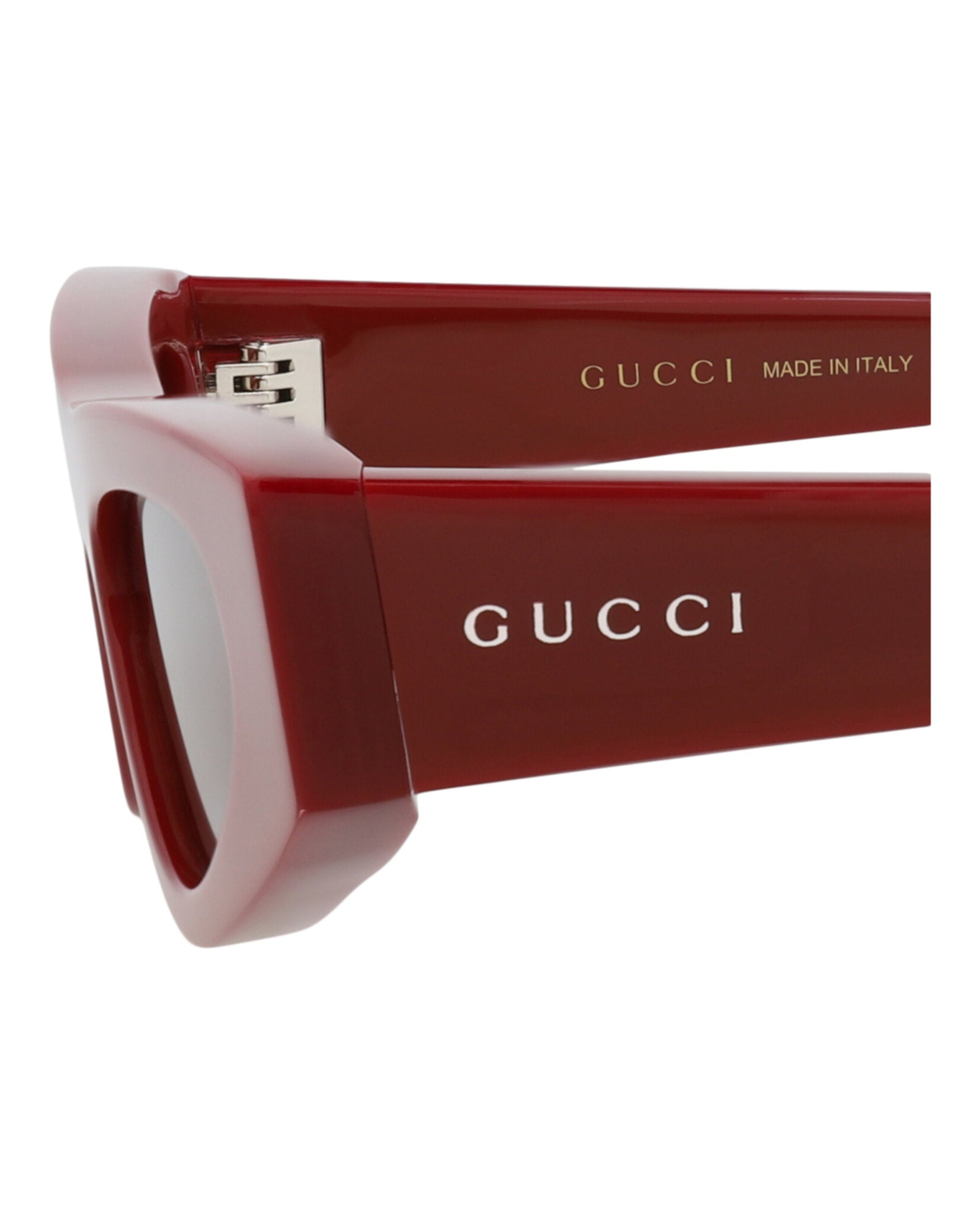 Gucci Womens Cat Eye Burgundy Burgundy Brown Fashion Designer Eyewear