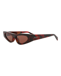 Gucci Womens Cat Eye Havana Havana Brown Fashion Designer Eyewear