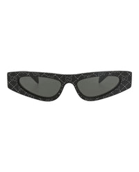 Gucci Gucci Womens Cat Eye Black Black Grey Fashion Designer Eyewear