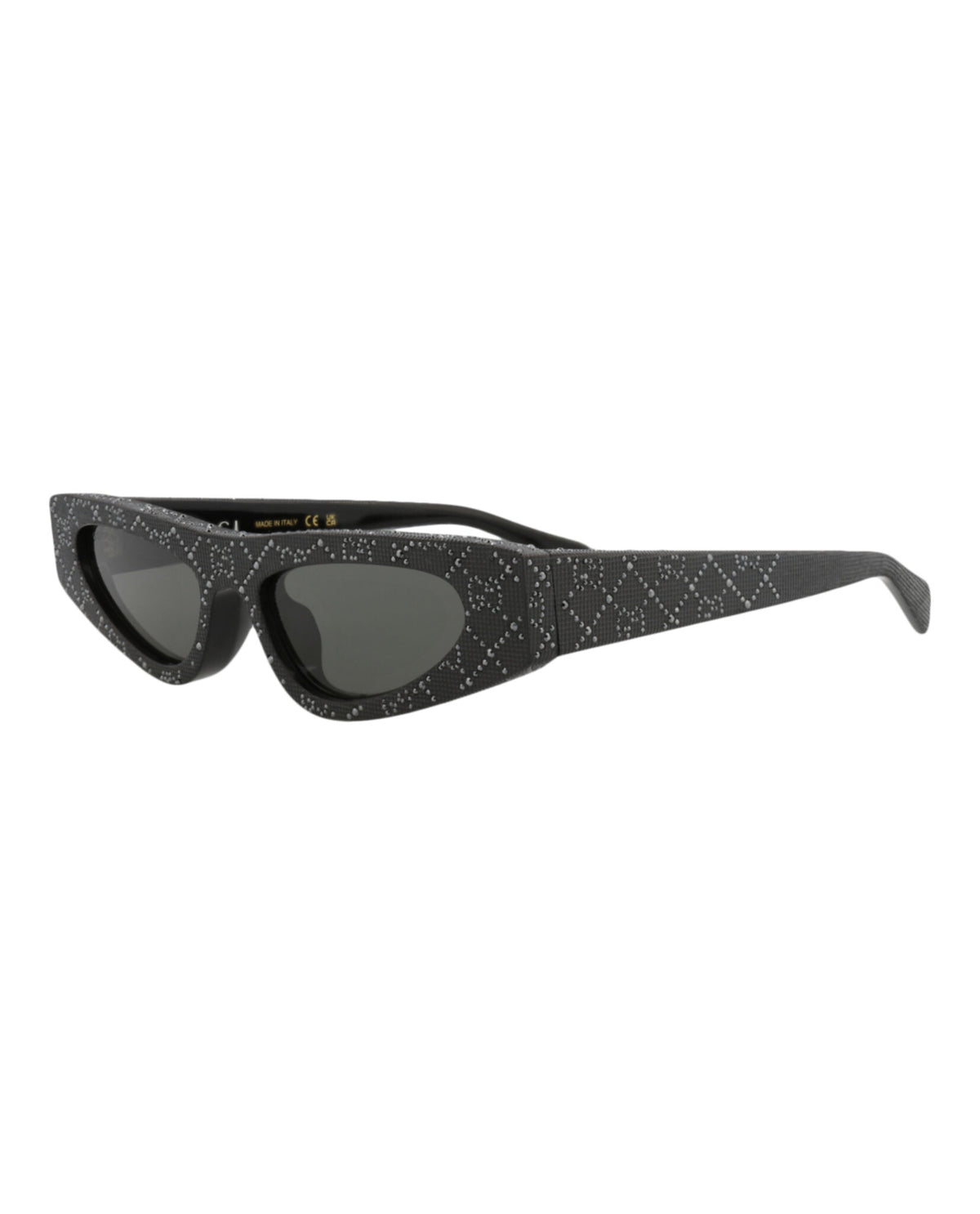 Gucci Gucci Womens Cat Eye Black Black Grey Fashion Designer Eyewear