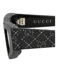 Gucci Gucci Womens Cat Eye Black Black Grey Fashion Designer Eyewear