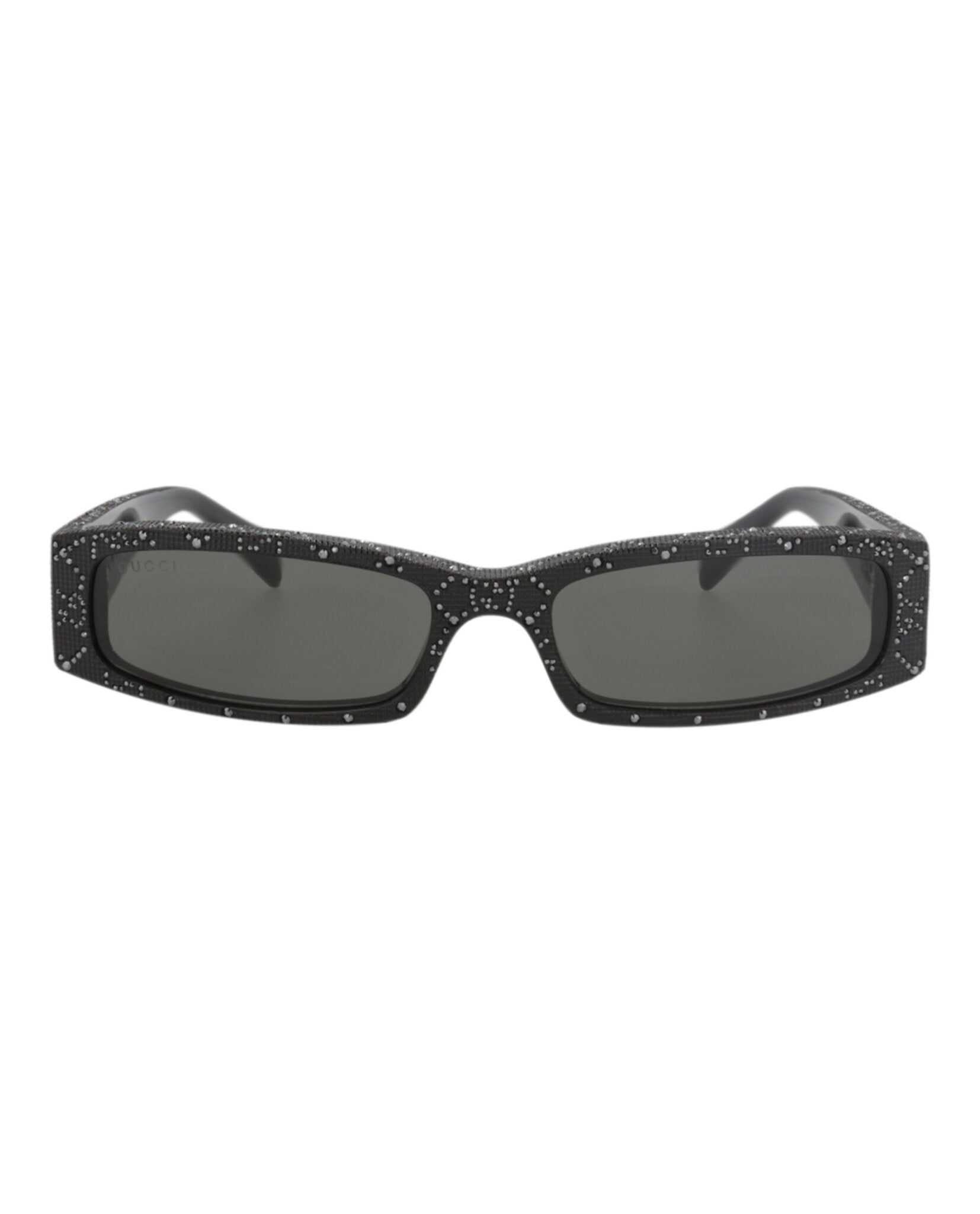 Gucci Gucci Mens Square/Rectangle Black Black Grey Fashion Designer Eyewear