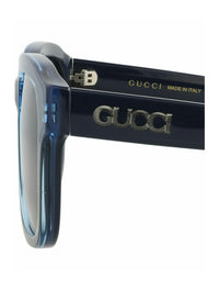Gucci Mens Square/Rectangle Light Blue Blue Blue Fashion Designer Eyewear