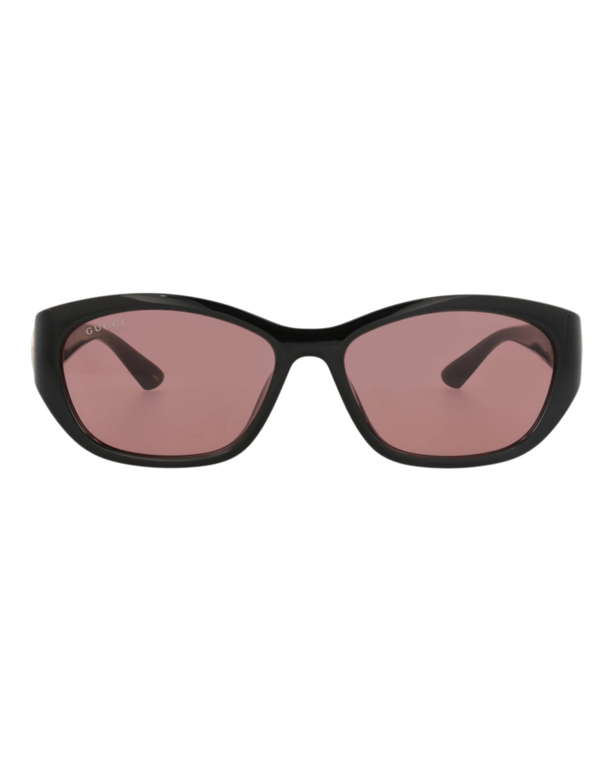 Gucci Womens Round/Oval Black Black Red Fashion Designer Eyewear