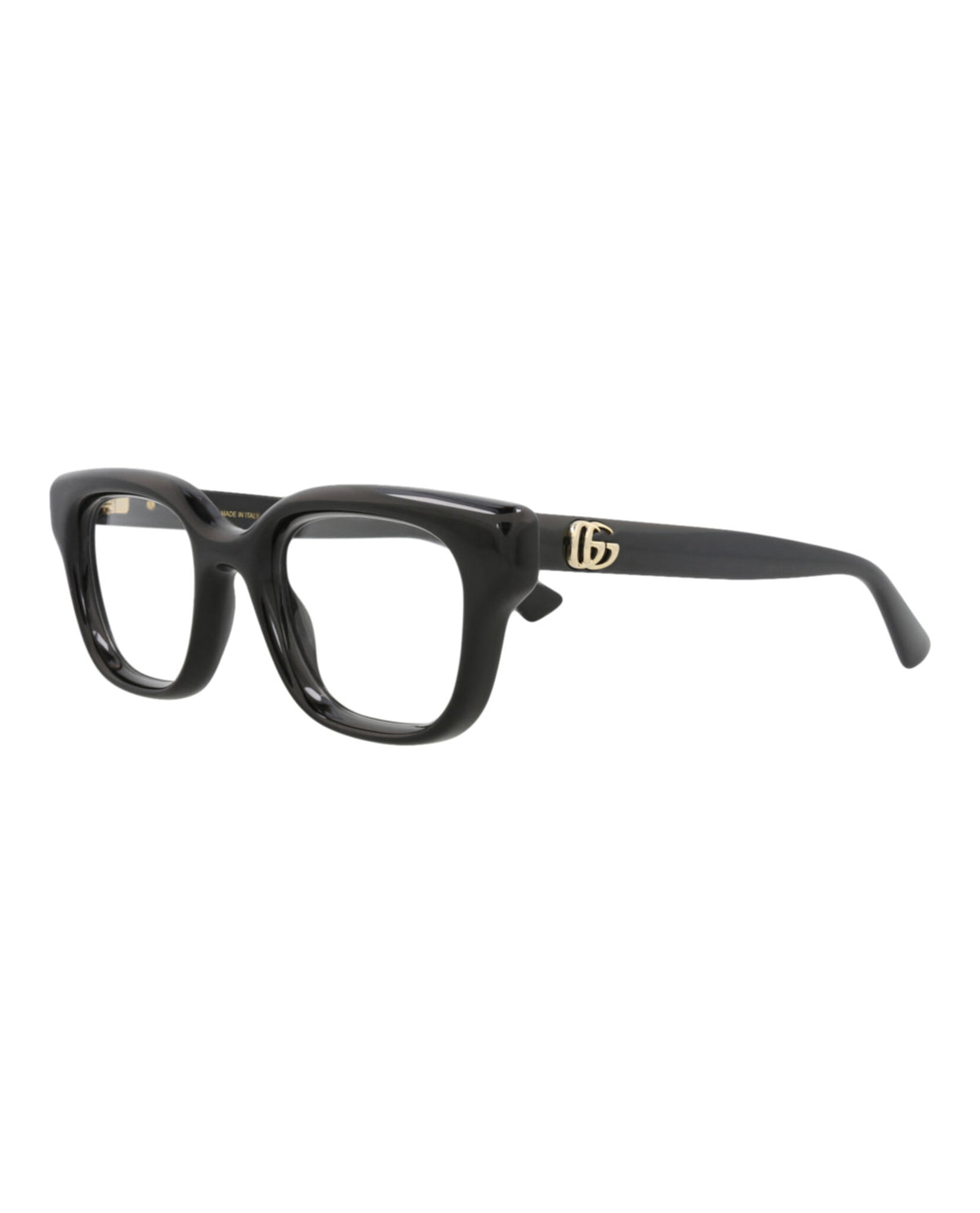 Gucci Womens Square/Rectangle Black Black Transparent Fashion Designer Eyewear