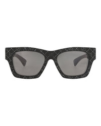 Gucci Gucci Womens Square/Rectangle Black Black Grey Fashion Designer Eyewear