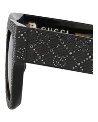 Gucci Gucci Womens Square/Rectangle Black Black Grey Fashion Designer Eyewear