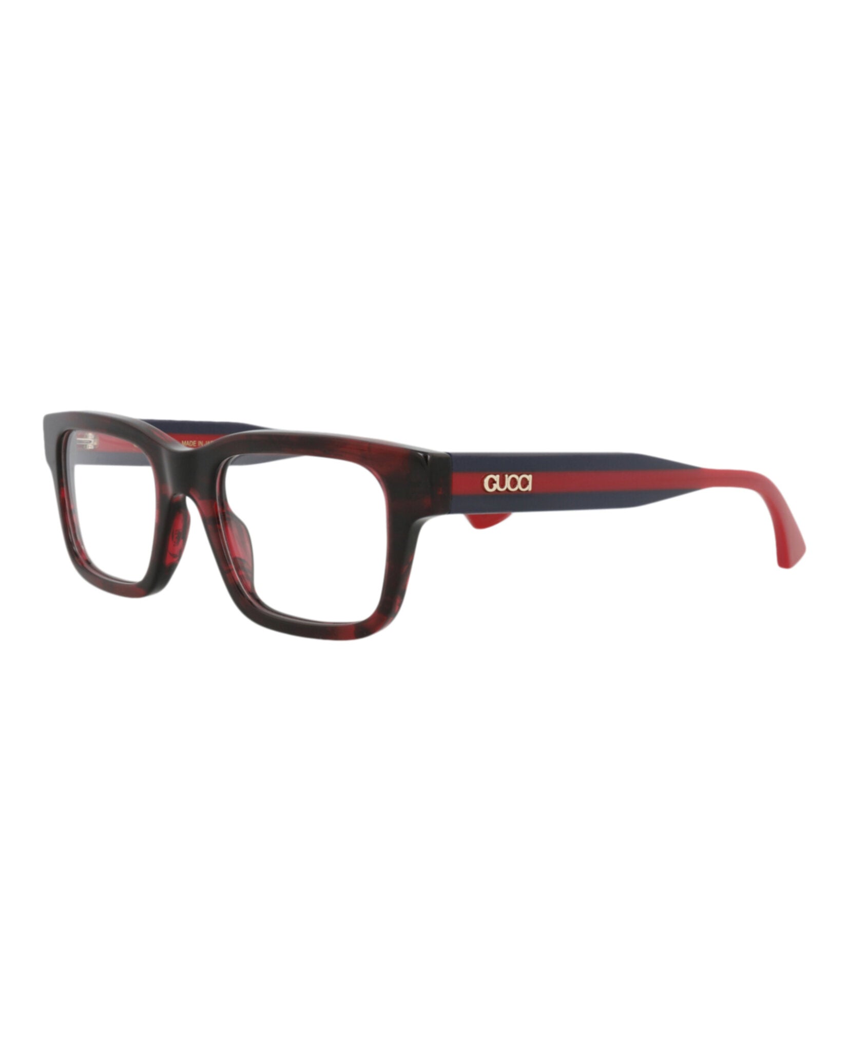 Gucci Gucci Unisex Square/Rectangle Havana Blue Transparent Fashion Designer Eyewear