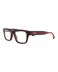 Gucci Gucci Unisex Square/Rectangle Havana Blue Transparent Fashion Designer Eyewear