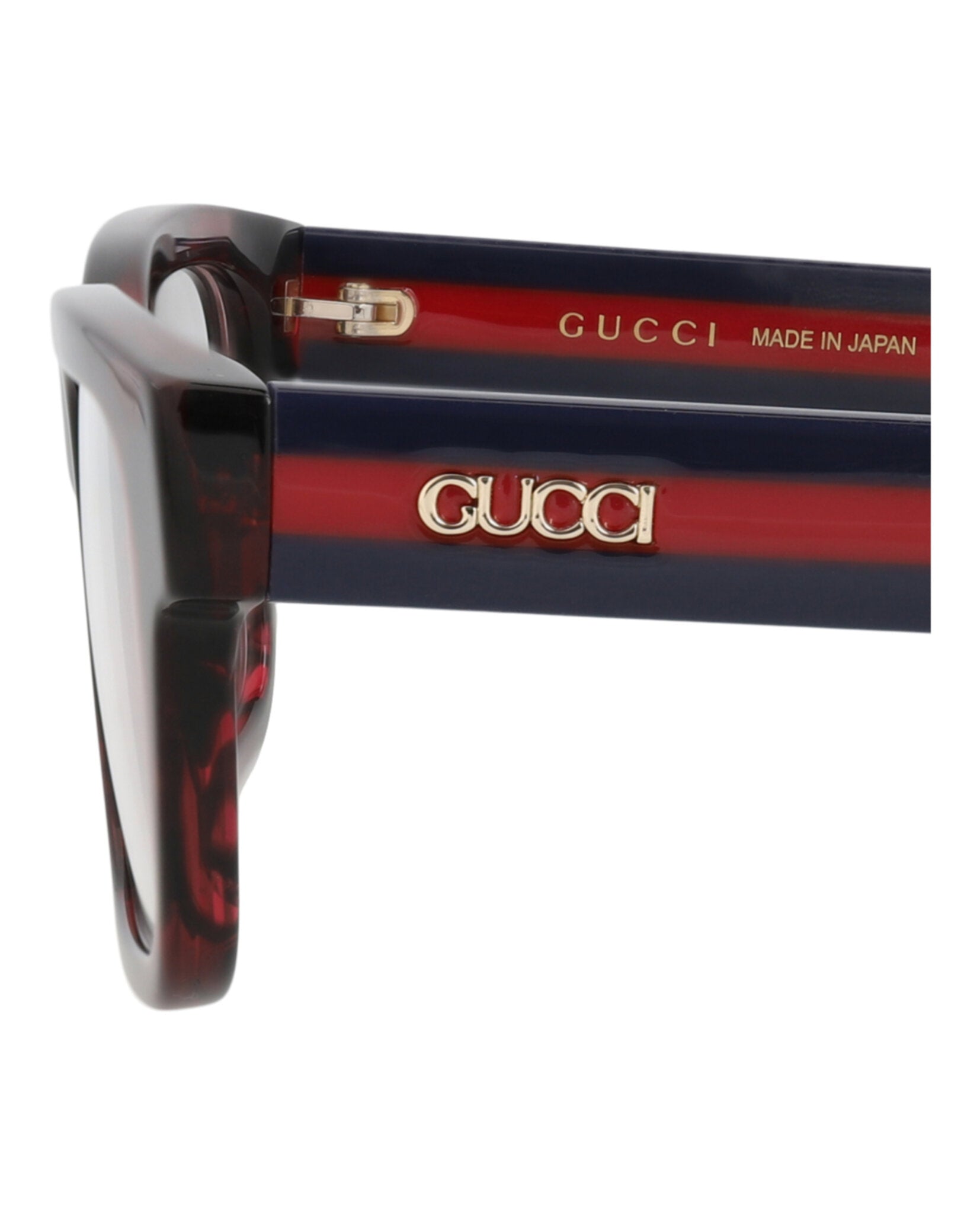 Gucci Gucci Unisex Square/Rectangle Havana Blue Transparent Fashion Designer Eyewear