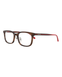 Gucci Gucci Mens Square/Rectangle Havana Green Transparent Fashion Designer Eyewear