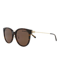 Gucci Gucci Womens Round/Oval Havana Gold Brown Fashion Designer Eyewear