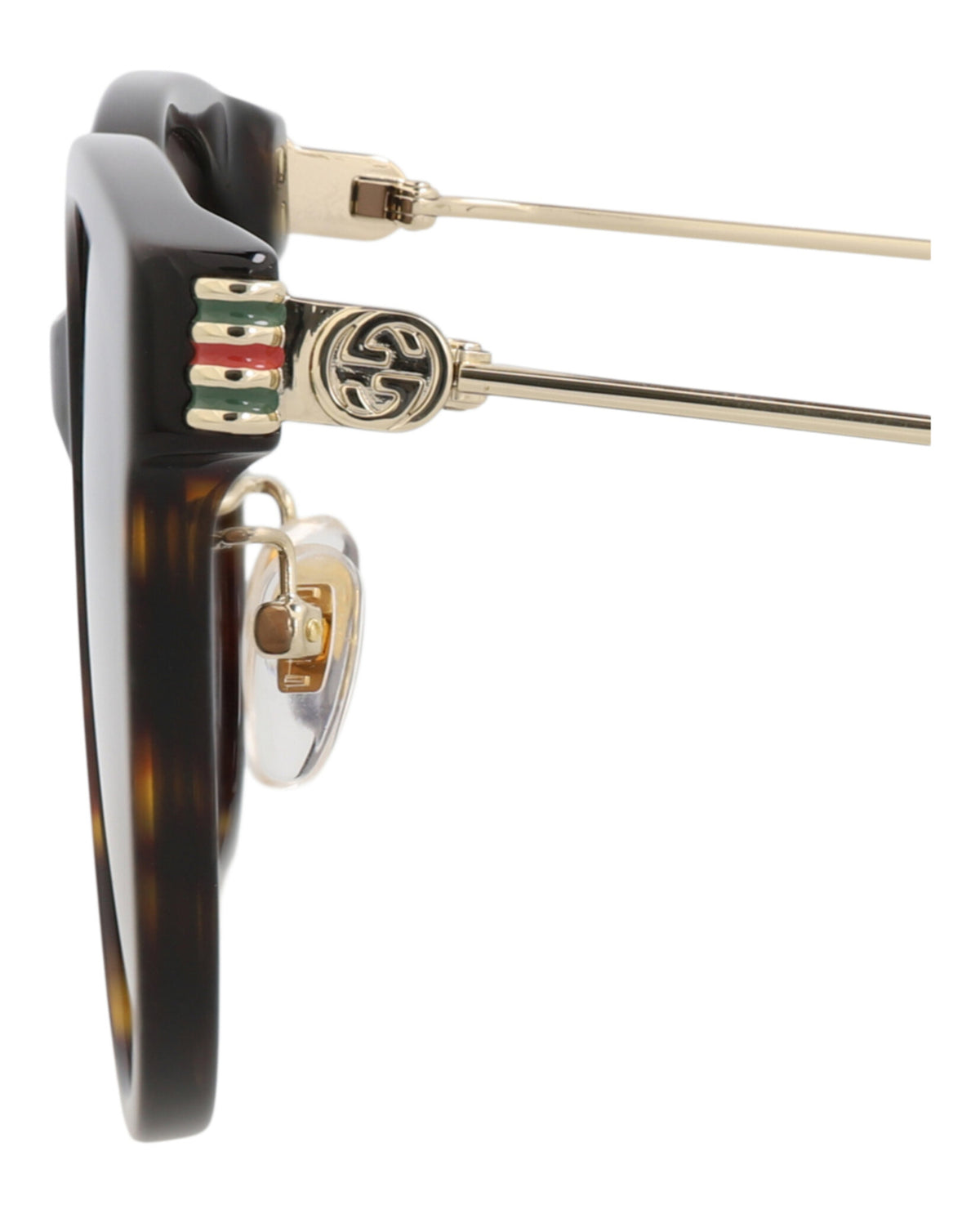 Gucci Gucci Womens Round/Oval Havana Gold Brown Fashion Designer Eyewear