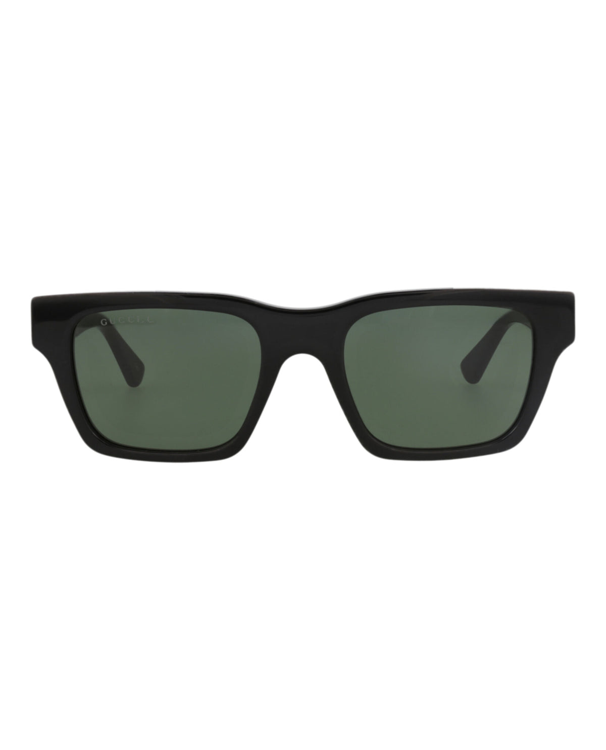 Gucci Mens Square/Rectangle Black Black Green Fashion Designer Eyewear