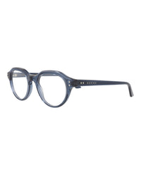 Gucci Mens Round/Oval Blue Blue Transparent Fashion Designer Eyewear