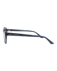 Gucci Mens Round/Oval Blue Blue Transparent Fashion Designer Eyewear