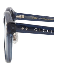 Gucci Gucci Mens Round/Oval Blue Blue Transparent Fashion Designer Eyewear
