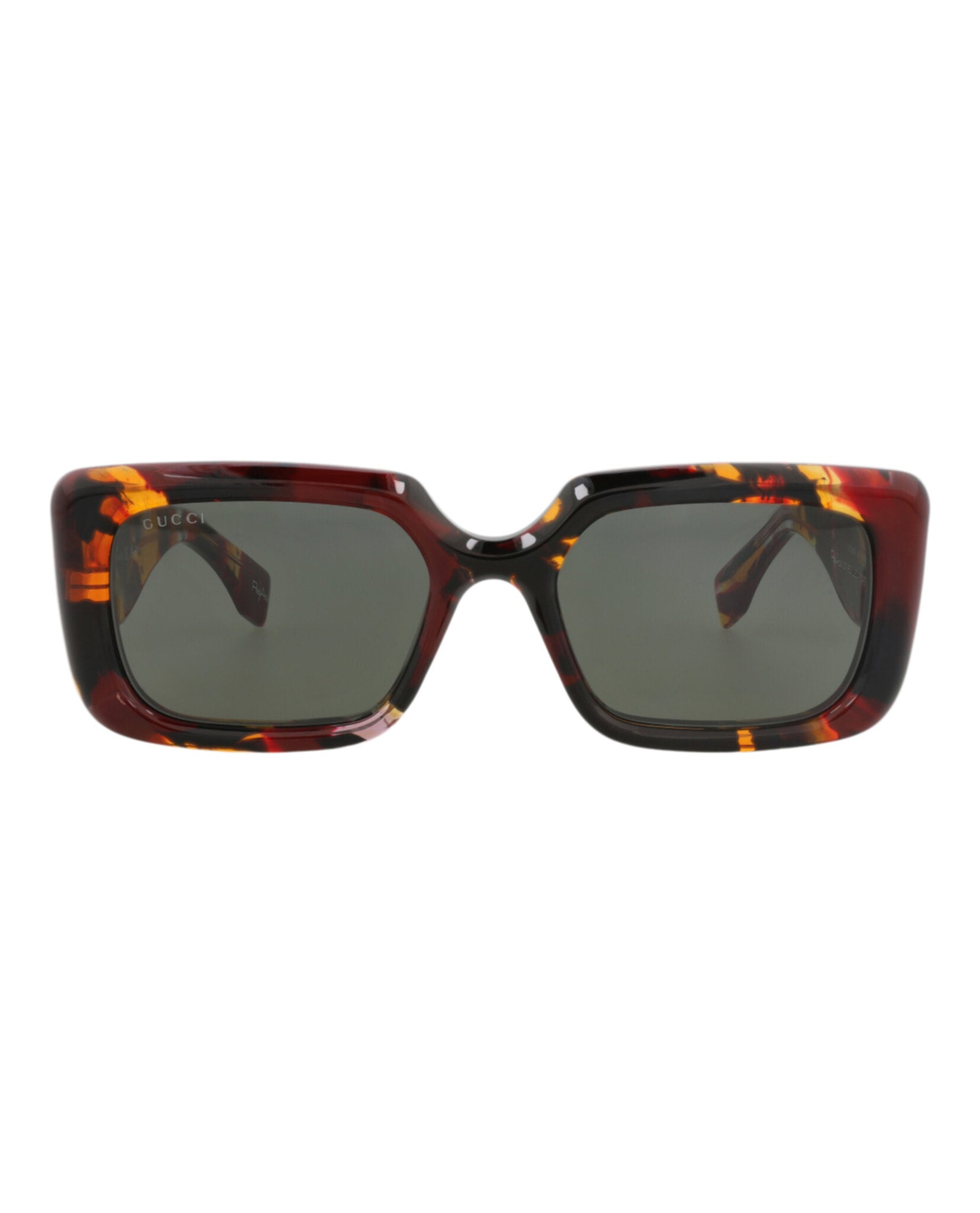 Gucci Gucci Womens Square/Rectangle Burgundy Burgundy Grey Fashion Designer Eyewear