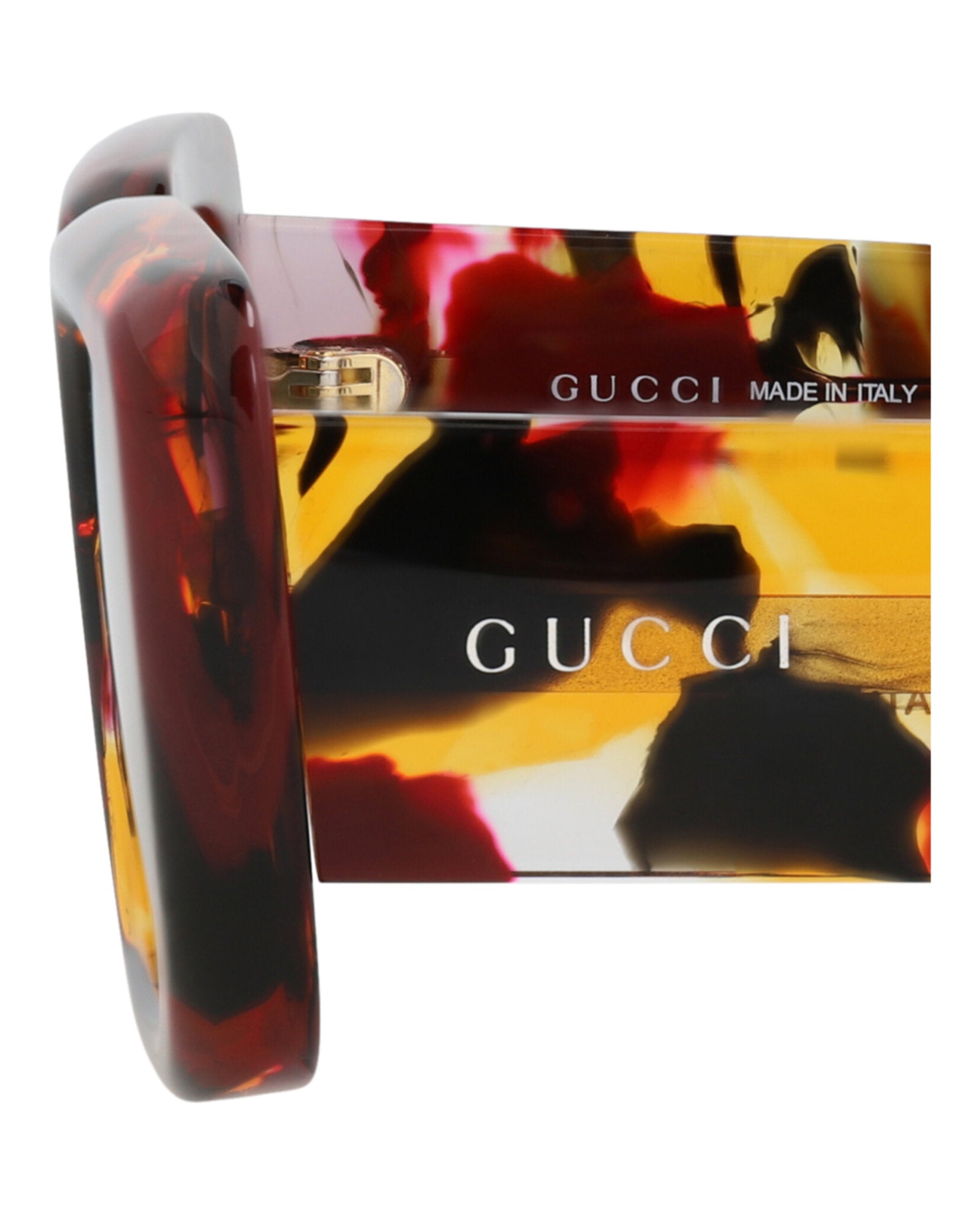 Gucci Gucci Womens Square/Rectangle Burgundy Burgundy Grey Fashion Designer Eyewear