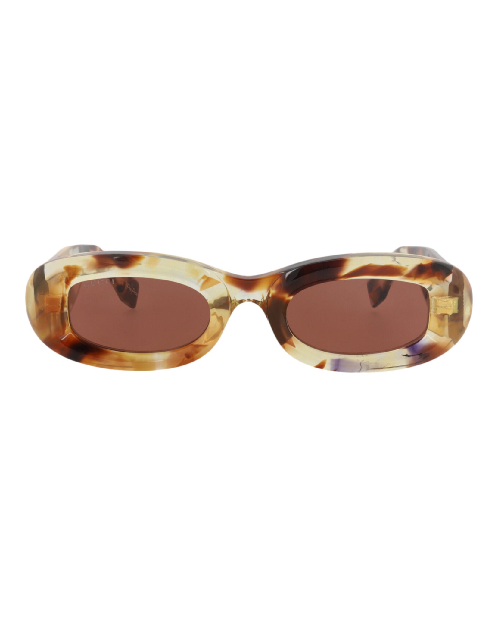 Gucci Gucci Womens Round/Oval Havana Havana Brown Fashion Designer Eyewear