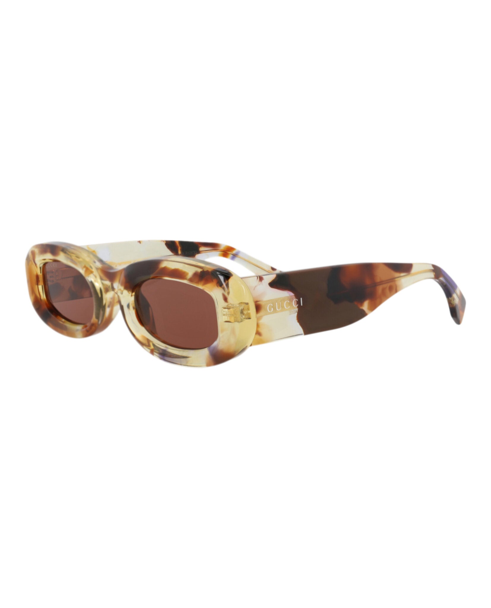 Gucci Gucci Womens Round/Oval Havana Havana Brown Fashion Designer Eyewear