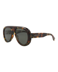 Gucci Gucci Mens Aviator Havana Havana Grey Fashion Designer Eyewear
