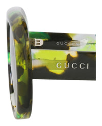 Gucci Gucci Mens Aviator Green Green Brown Fashion Designer Eyewear