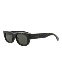 Gucci Mens Square/Rectangle Black Black Grey Fashion Designer Eyewear