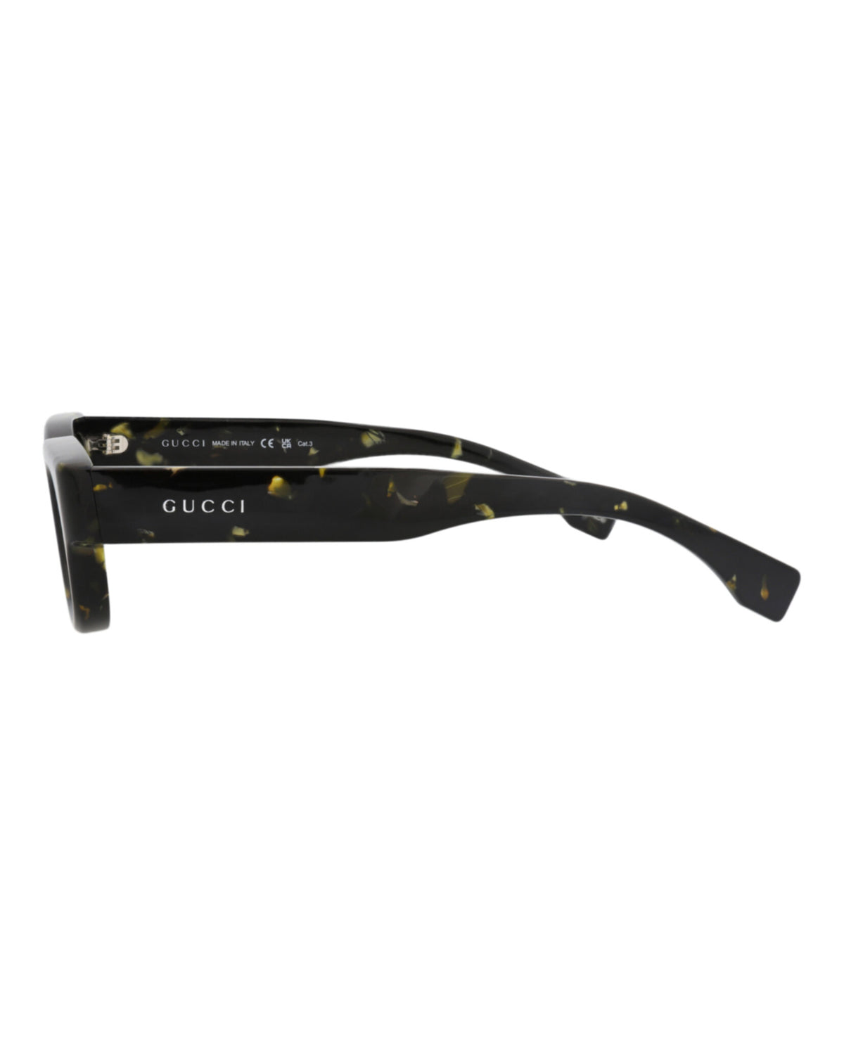 Gucci Mens Square/Rectangle Black Black Grey Fashion Designer Eyewear