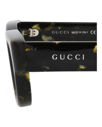 Gucci Mens Square/Rectangle Black Black Grey Fashion Designer Eyewear