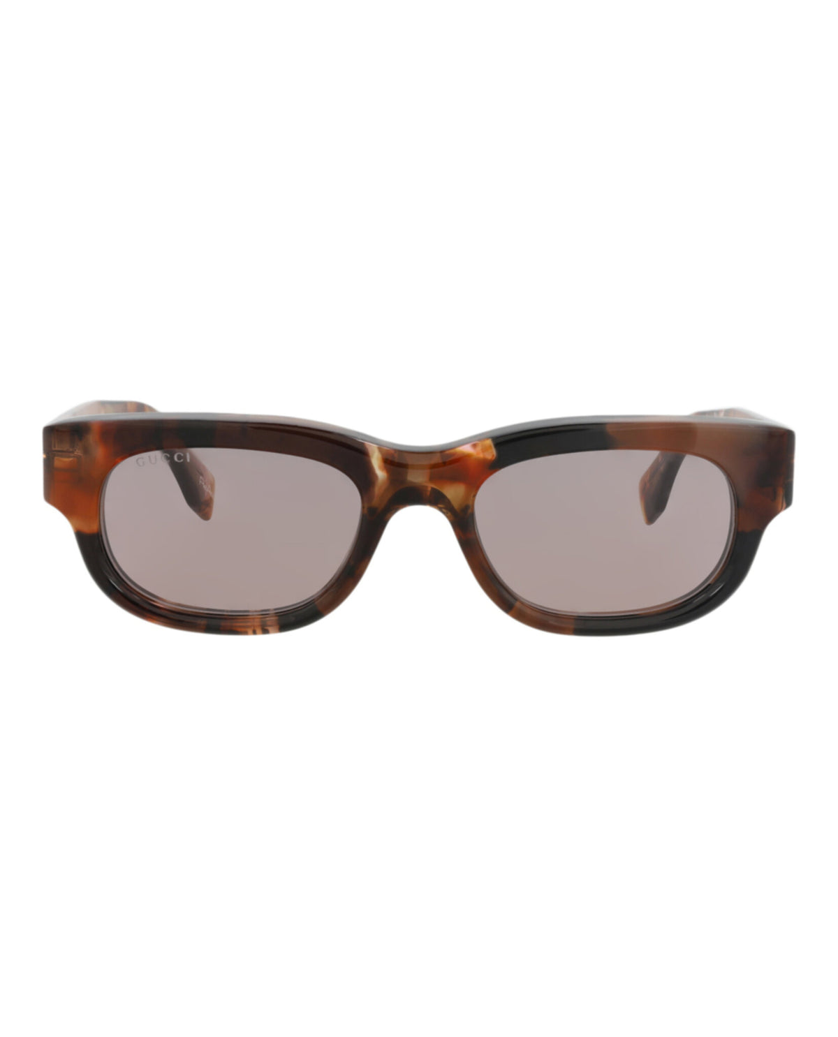 Gucci Mens Square/Rectangle Brown Brown Brown Fashion Designer Eyewear