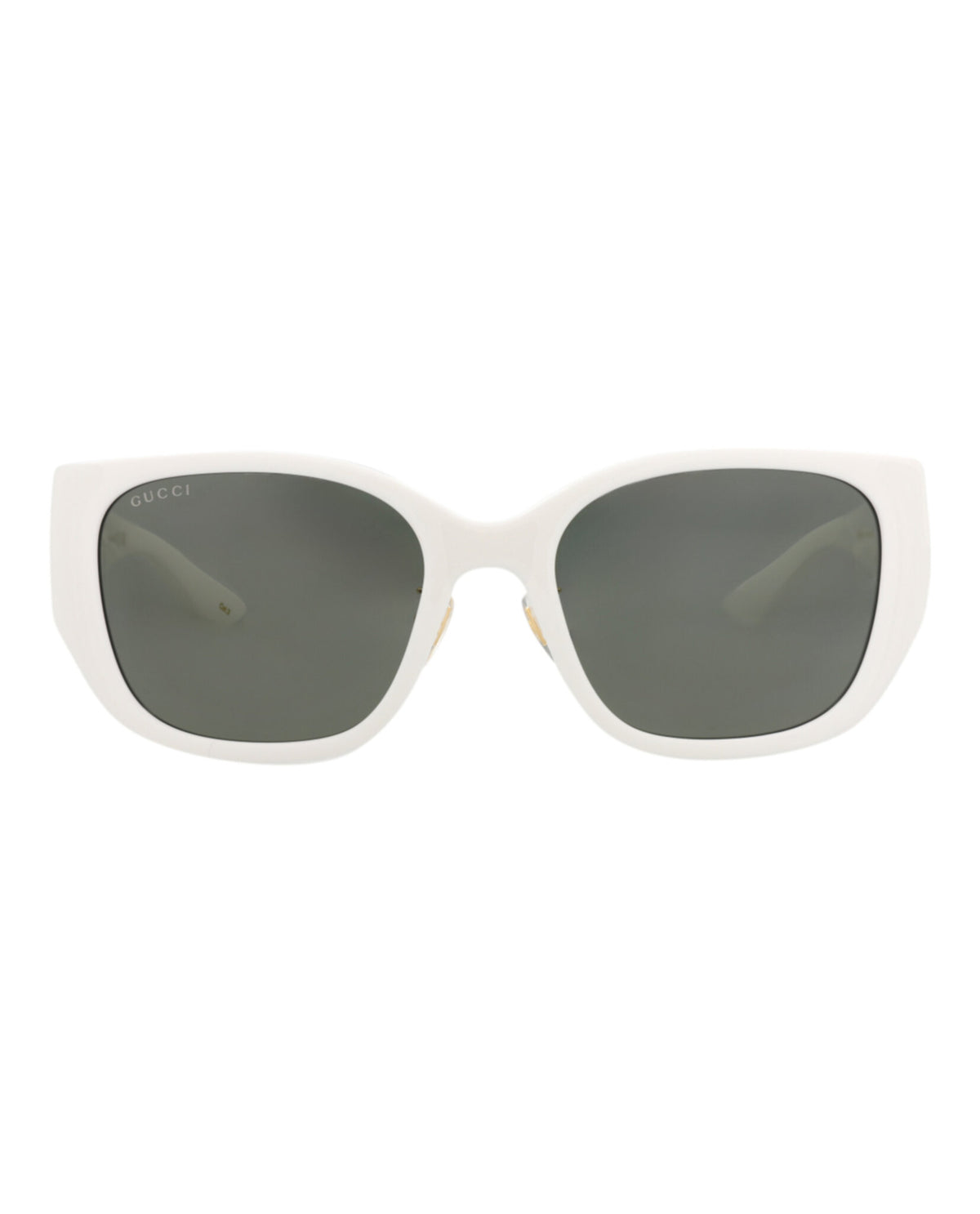 Gucci Womens Cat Eye White White Grey Fashion Designer Eyewear