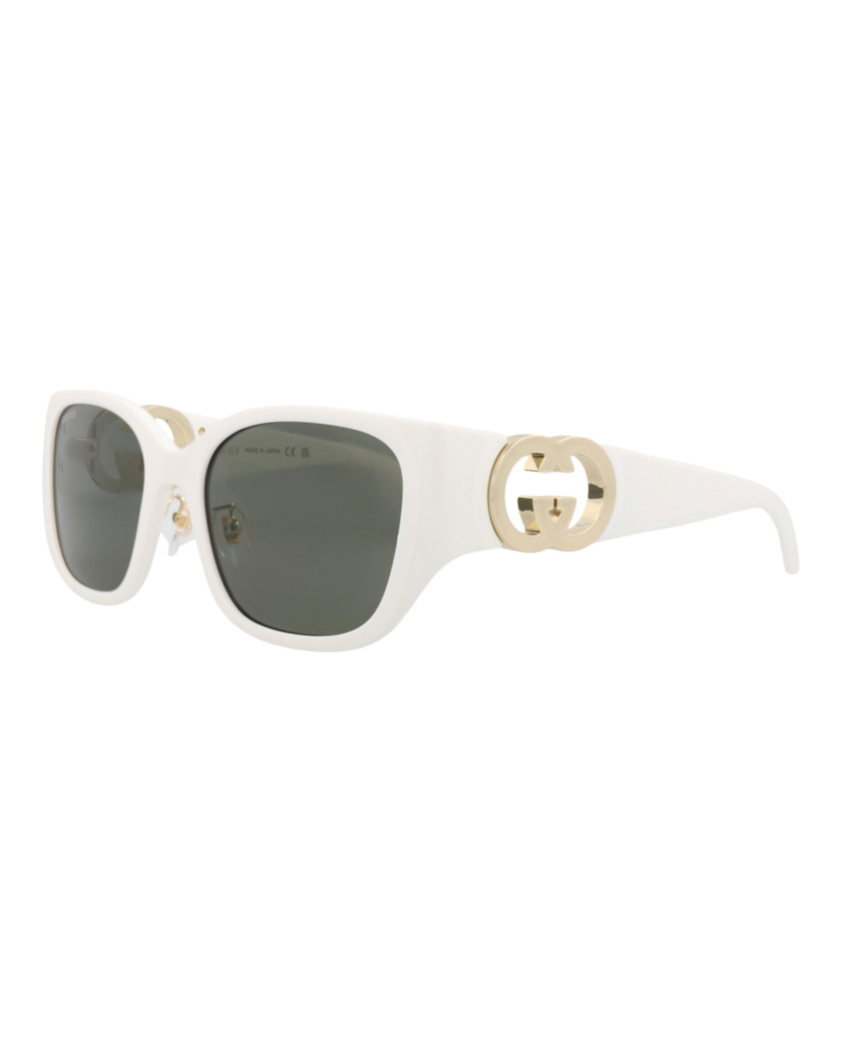 Gucci Womens Cat Eye White White Grey Fashion Designer Eyewear