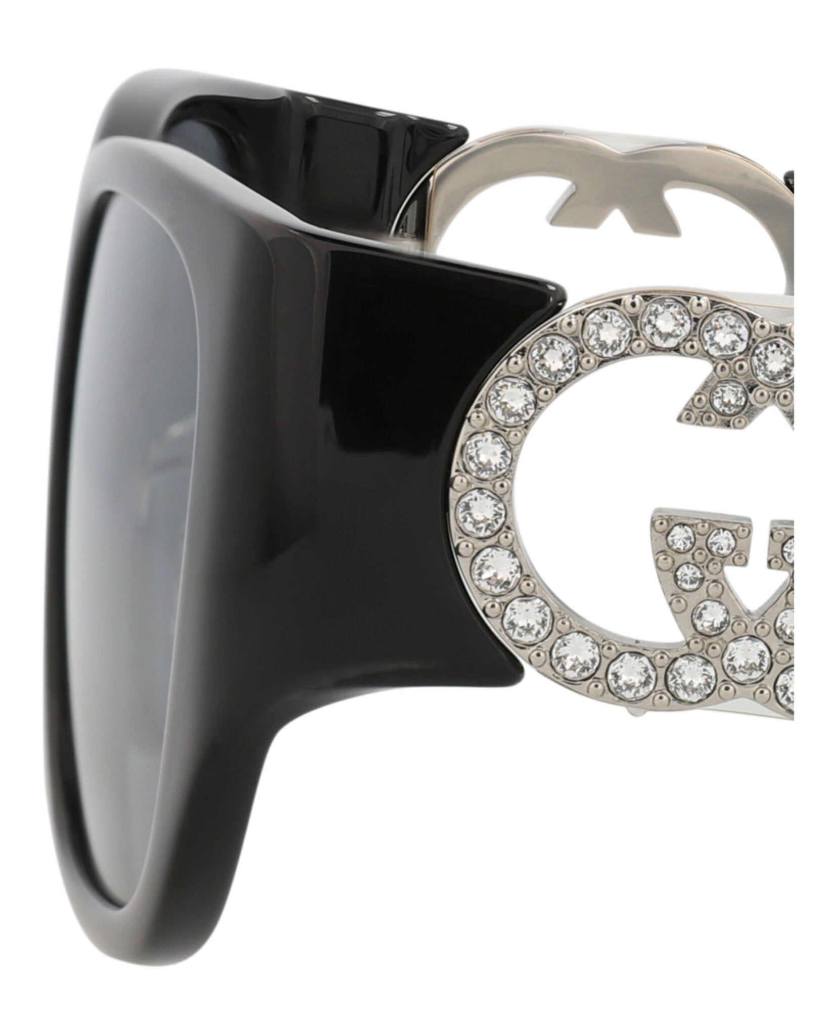 Gucci Gucci Womens Cat Eye Black Black Grey Fashion Designer Eyewear